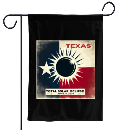 Texas Total solar eclipse 2024 Garden Flags