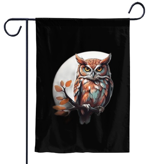 Pastel_Owl Garden Flags