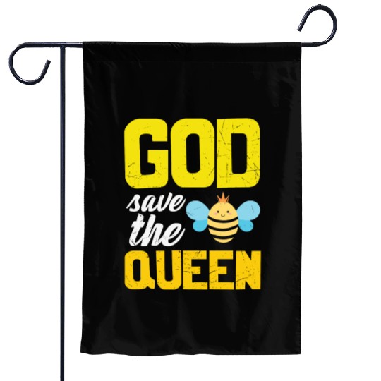 Earth Quote God Save The Queen Bee Garden Flags
