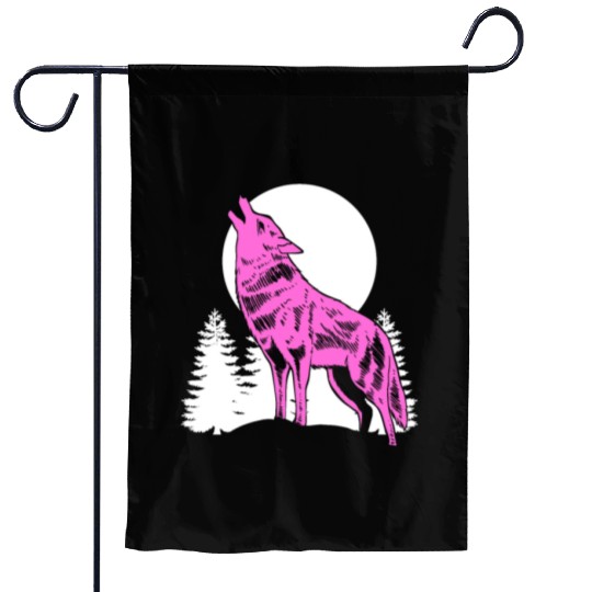 Mountain Wolf Furry Owner Gift Garden Flags