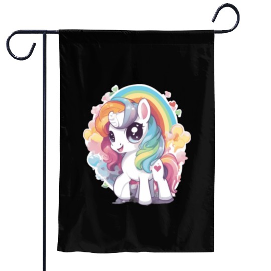 Cute Pony Garden Flags