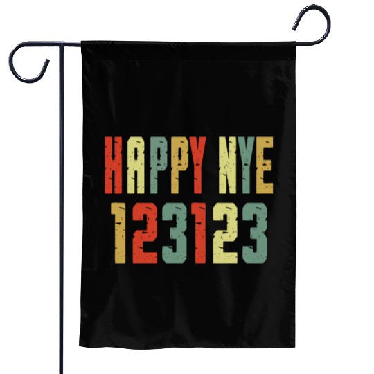 123123 Happy New Year 2024 NYE Garden Flags