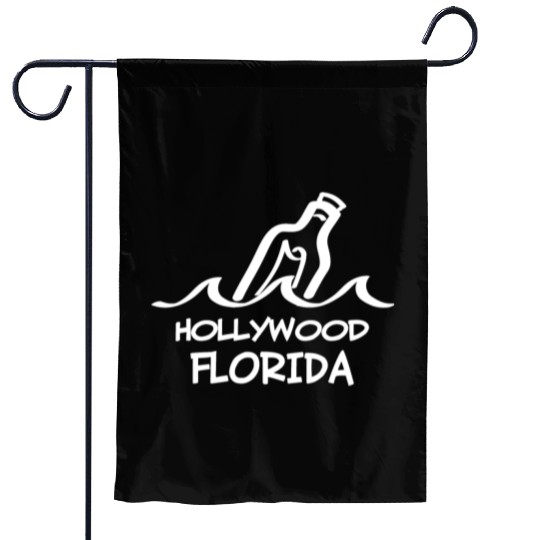 Hollywood Florida Message In A Bottle Souvenirs Garden Flags