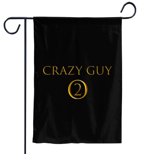 Best Friends for 3 - crazy guy 02 Garden Flags