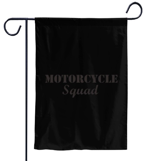 Motorcycle Squad Garden Flags