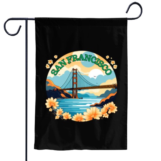 Golden Gate Bridge - San Francisco Garden Flags