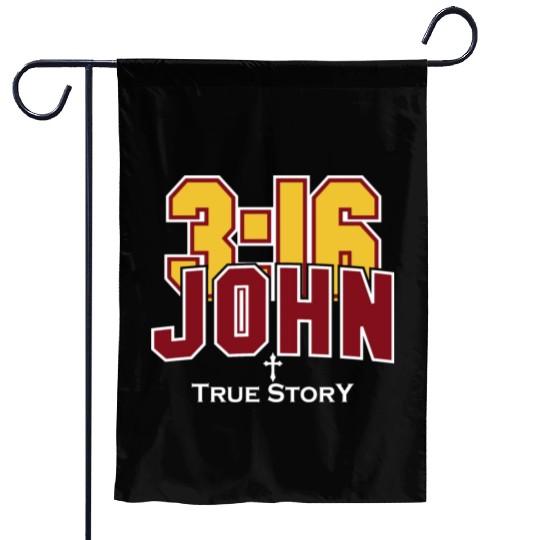 John 3:16 True Story Love Jesus Christian Garden Flags