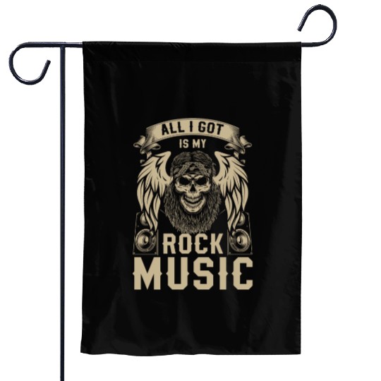 Rock Band Guitar Garden Flags