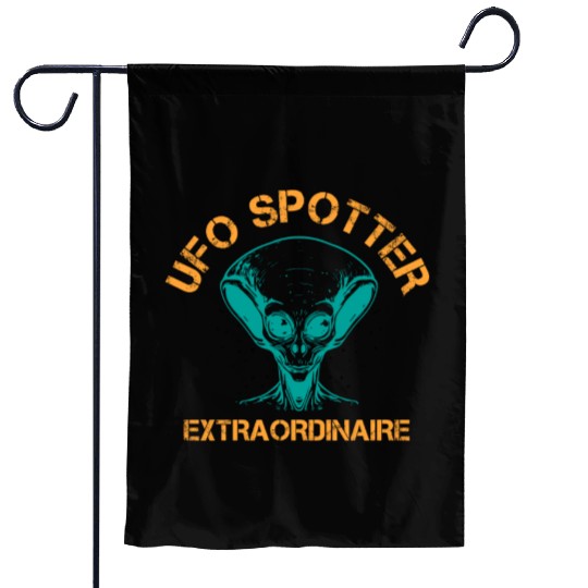 Alien, Aliens, UFO, UAP, Space Unknown Flight Garden Flags