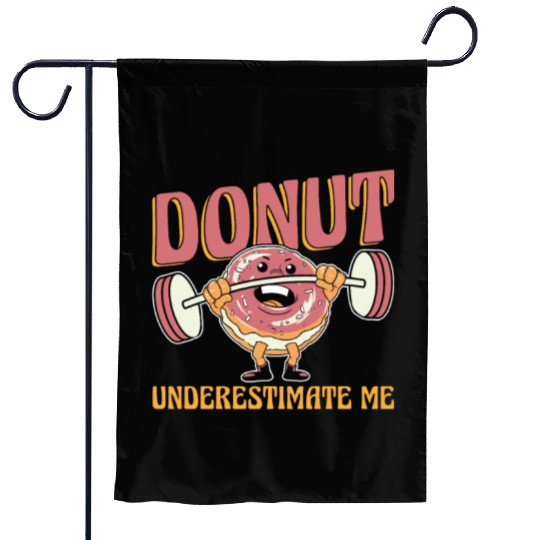 Fitness Donut Donut Gym Garden Flags