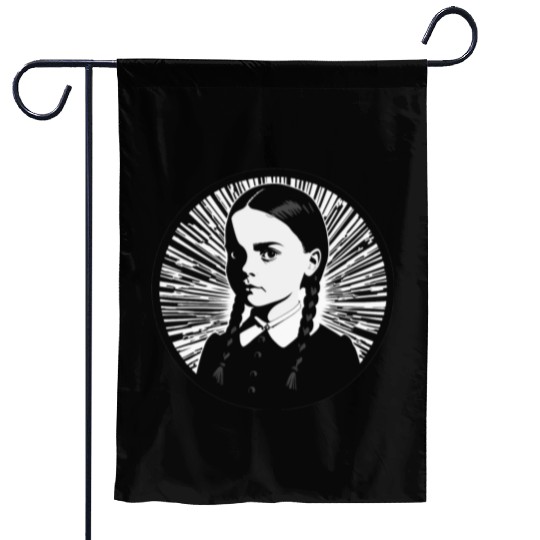 Wednesday Addams Garden Flags