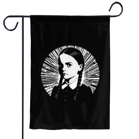 Wednesday Addams Garden Flags