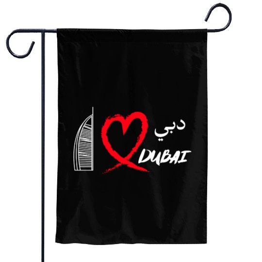 i love dubai Garden Flags