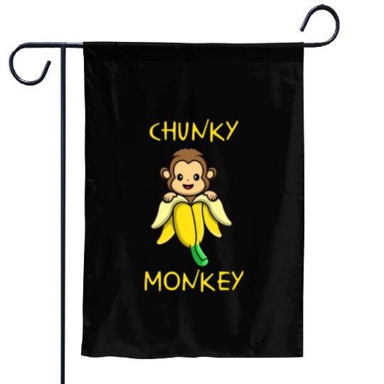 Chunky monkey Garden Flags