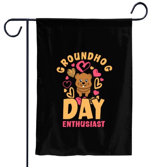 Groundhog Day 2024 Enthusiast February 2nd Garden Flags