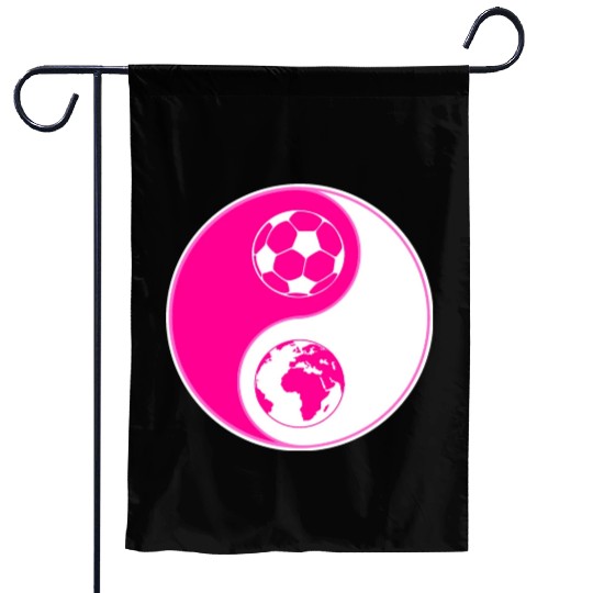soulofsoccer joyful balance Garden Flags