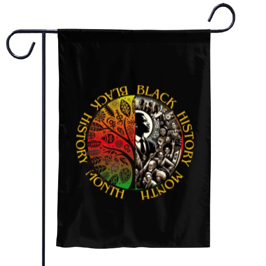 Heritage Embrace: Black History Month Garden Flags