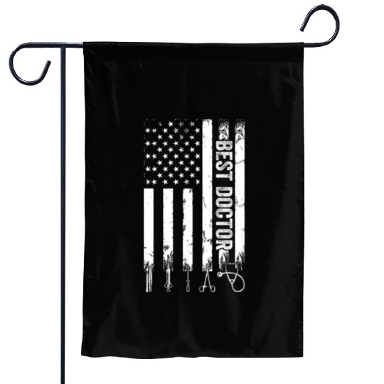 Best Doctor US Flag Emergency Doctor Garden Flags