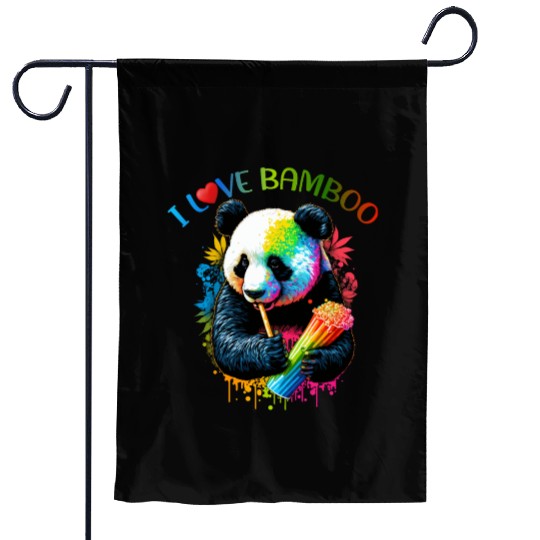 I Love Bamboo Garden Flags