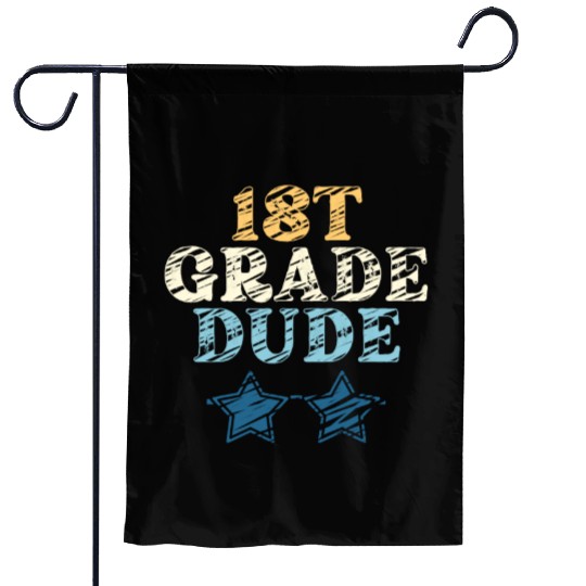 Kindergarten Teacher Funny Student 1st Graduation Garden Flags