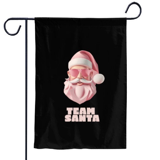 Team Santa Garden Flags