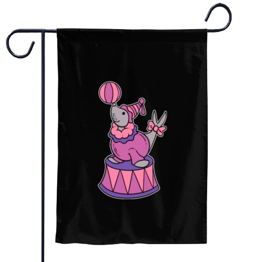 Circus Seal Animal Trainer Gift Garden Flags