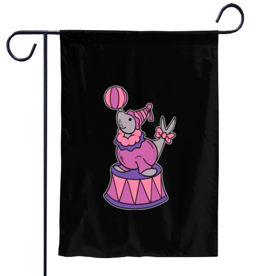 Circus Seal Animal Trainer Gift Garden Flags