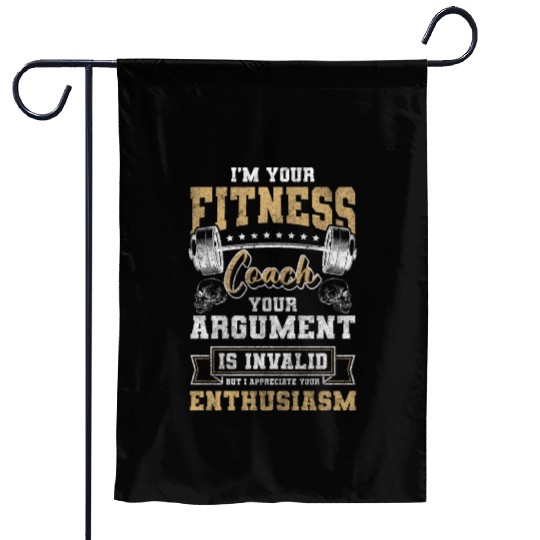 Trainer Workout Bodybuilder Studio Garden Flags