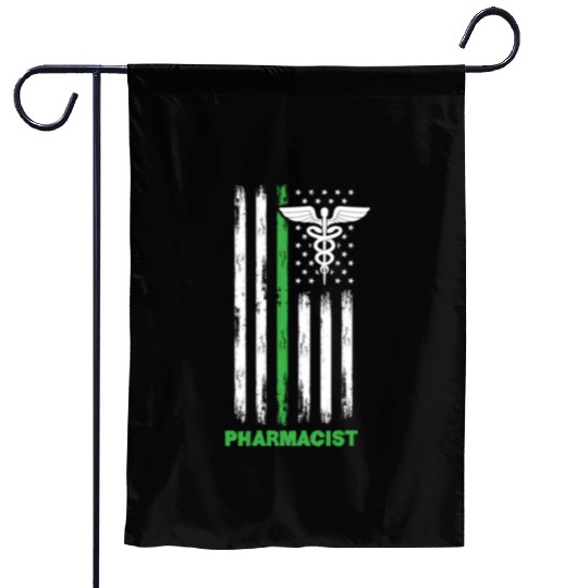 Patriotic US Flag Pharmacist Garden Flags