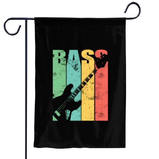 Bass Guitar Garden Flags