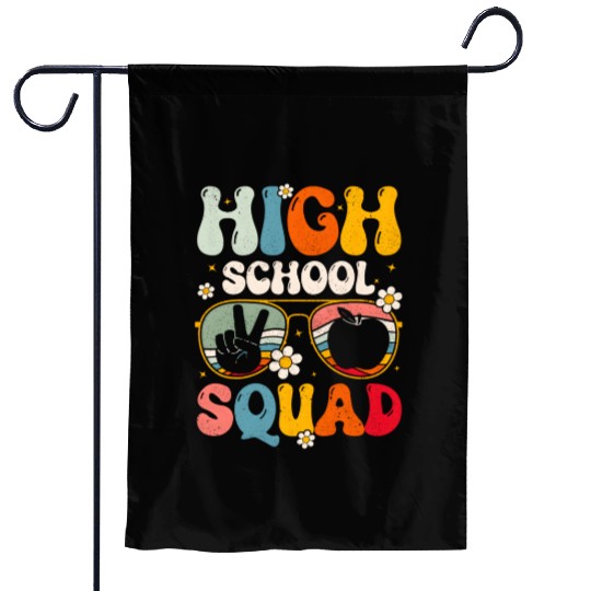 High School Squad High Teacher Student Back To Sch Garden Flags