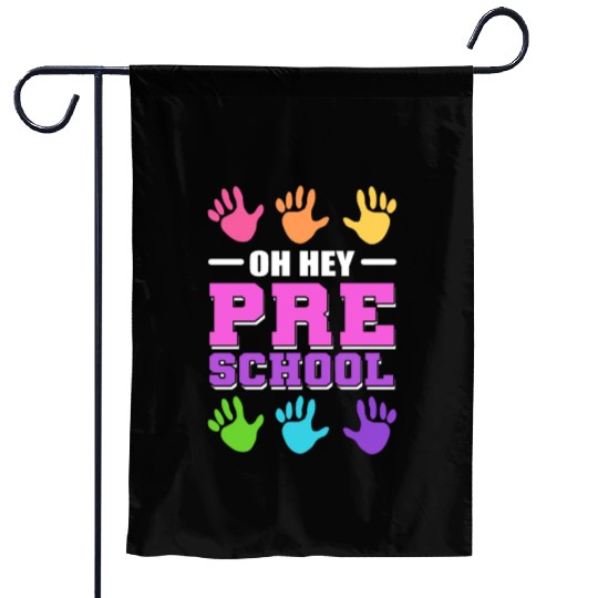 Oh hey, Preschool Preschool Teacher Gift Garden Flags