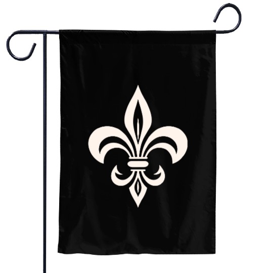 Simple French lily Logo Garden Flags