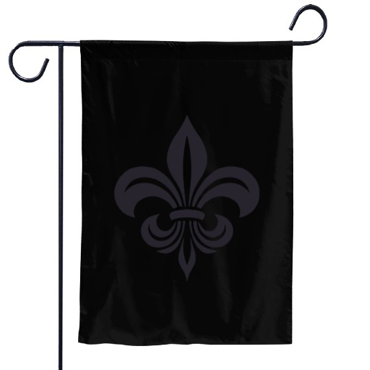 Simple French lily Design Garden Flags