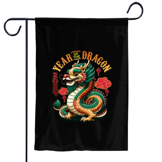 Dragon Year 2024 Embrace Lunar New Year Prosperity Garden Flags