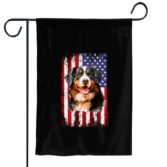 bernese mountain dog Garden Flags