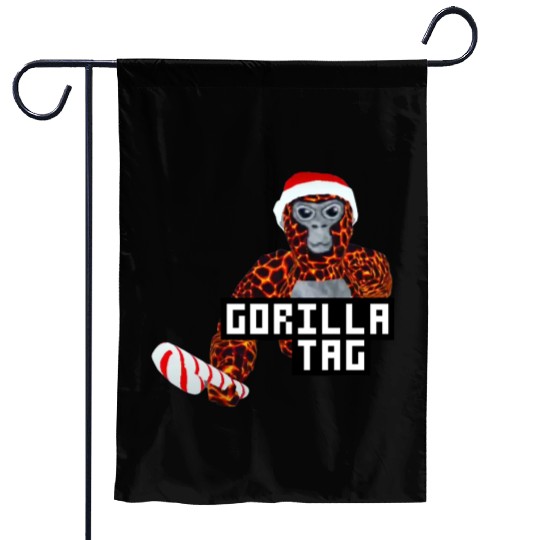 Gorilla Tag Santa Monkey Candy Cane Gorilla Garden Flags