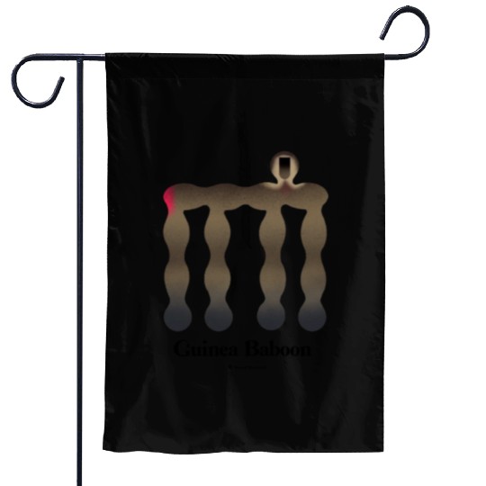 Bold monkey print "Guinea Baboon" Garden Flags