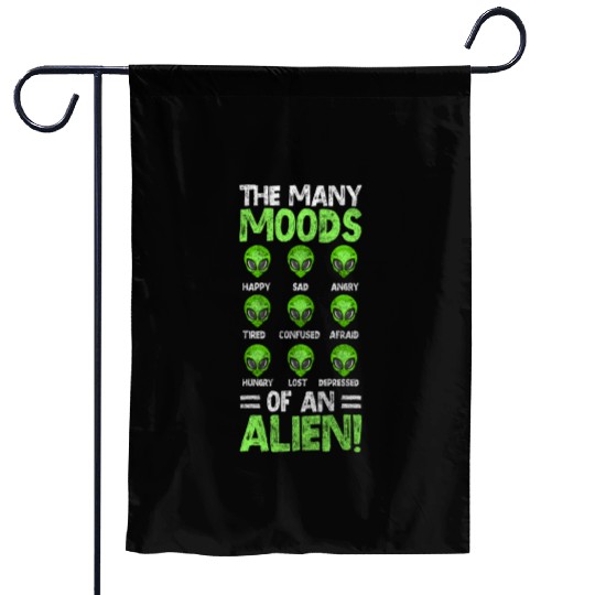 Alien Space Earthling Mars Garden Flags
