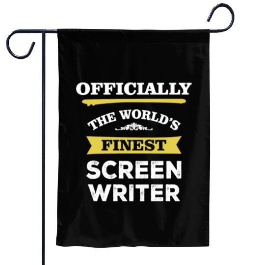 The World's Finest Screen Writer Garden Flags