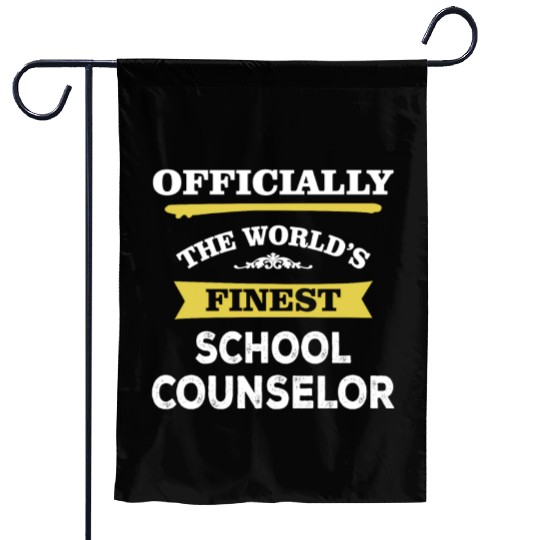 The World's Finest School Counselor Garden Flags