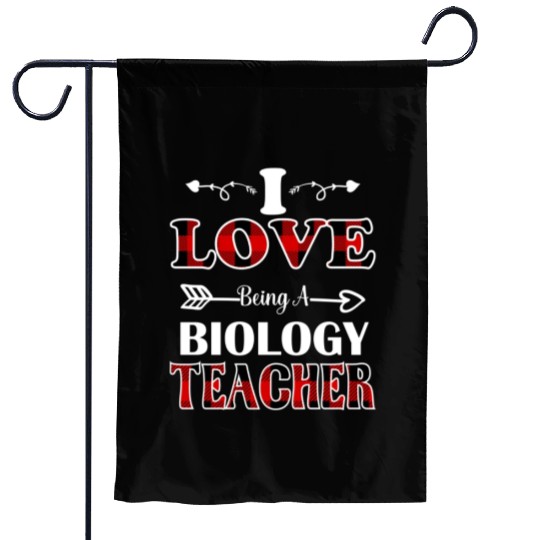 Biology Teacher love valentines day149 Garden Flags