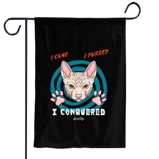 Cute kawaii cat Garden Flags