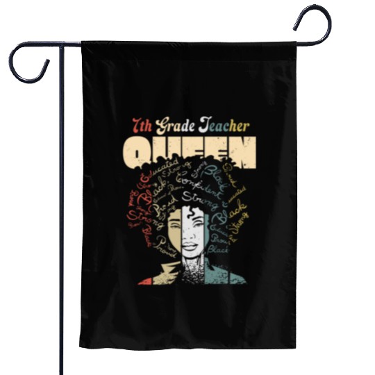 7th Grade Teacher Black History Month Garden Flags