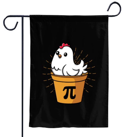 Chicken Pot Pie Funny Pi Day Math Equations Garden Flags
