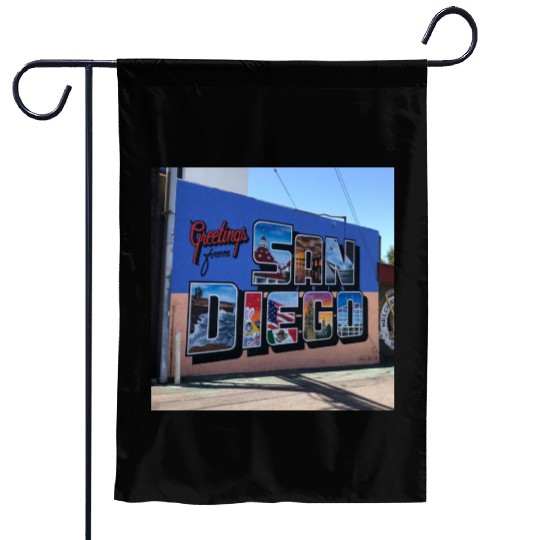 Greetings From San Diego Street Art Garden Flags