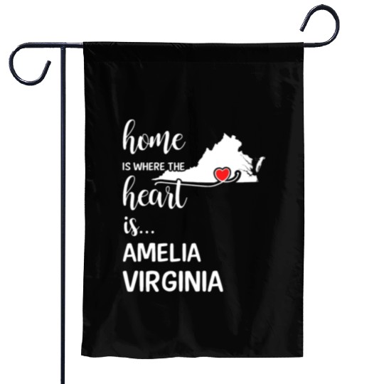 Amelia County Virginia Is Where My Heart Is Gift Garden Flags