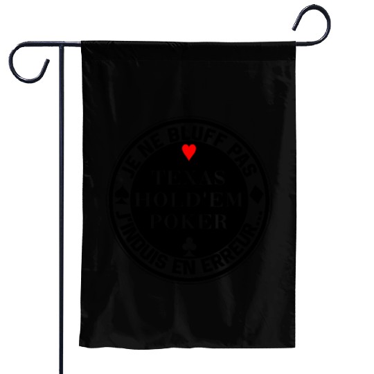 Poker player Texas Hold'em gift Garden Flags