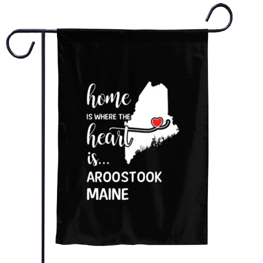 Aroostook County Maine Is Where My Heart Is Gift Garden Flags