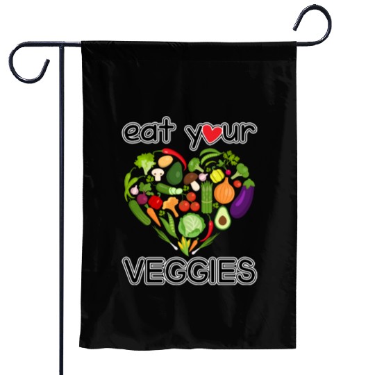 eat your veggies Garden Flags